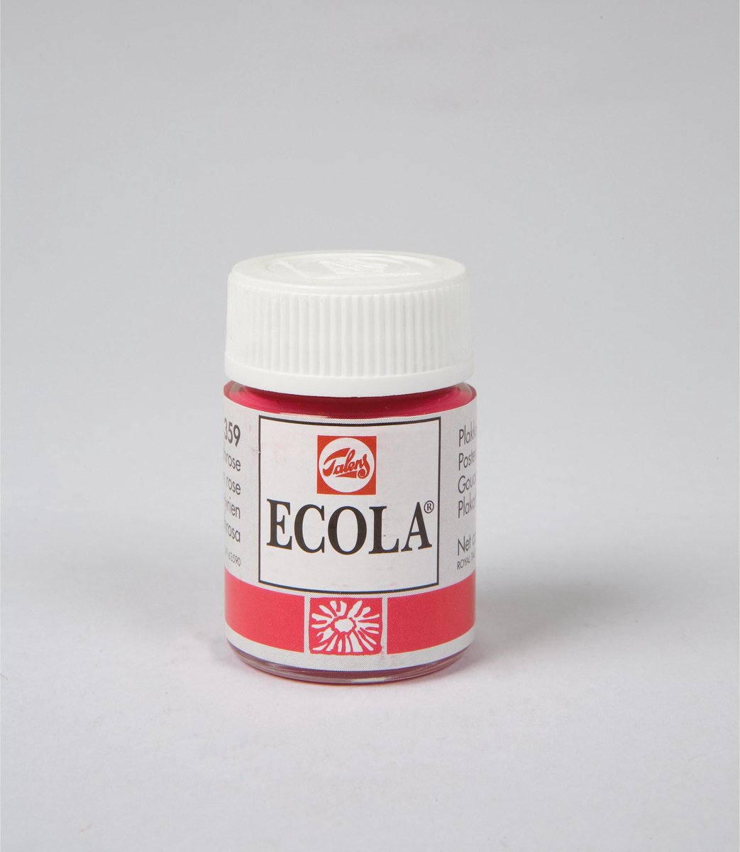 Plakkaatverf | Ecola | Flacon Ã  16 ml | Tyrisch roze